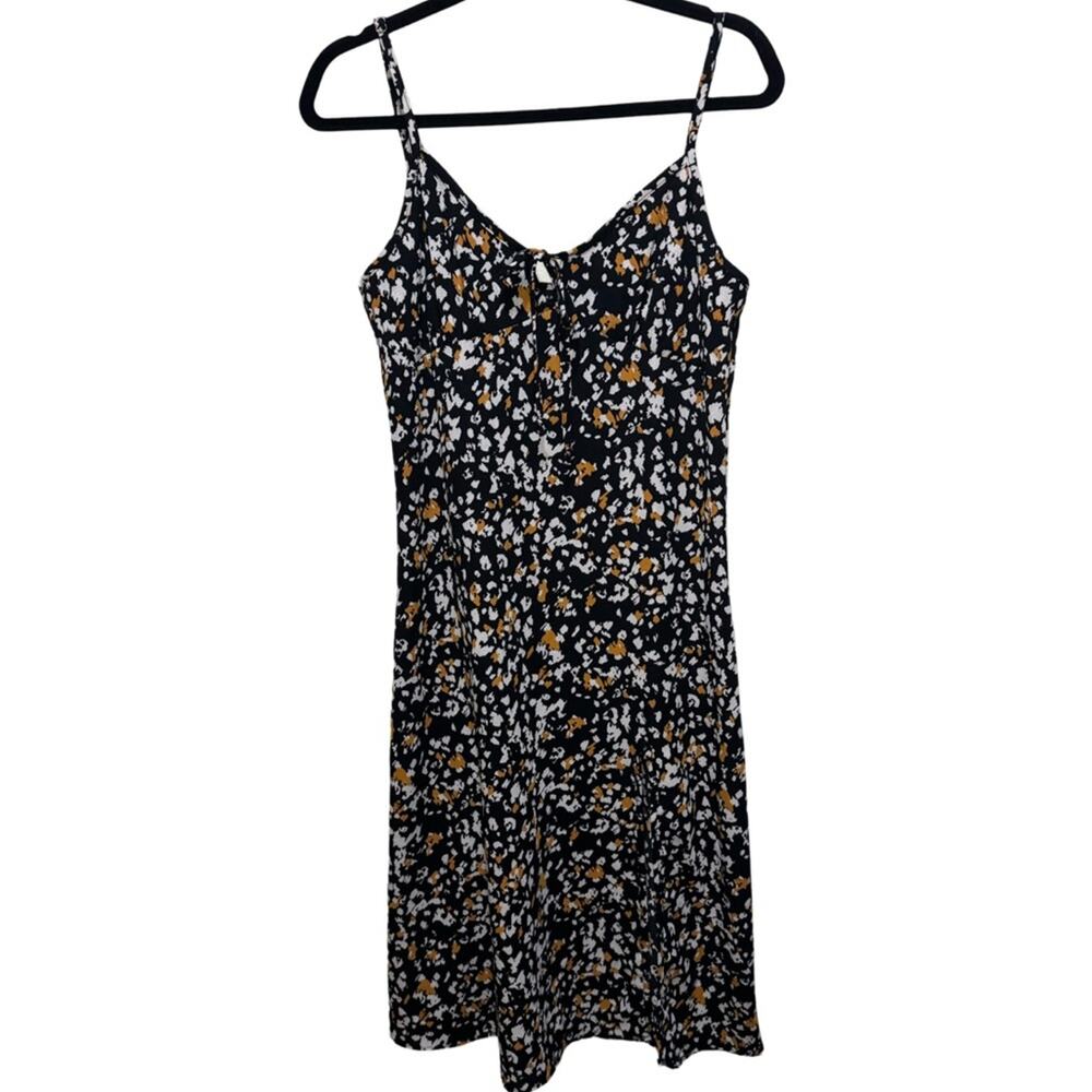 William B Animal Print Spaghetti Strap Midi Dress Size M